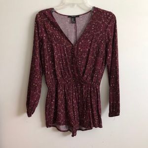 Forever 21 long sleeved romper
